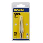 Irwin Step Drill Bit, 1/8" to 1/2", 1/4" Shank