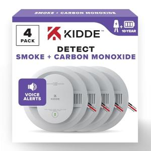 Kidde Hardwired Smoke & CO Detector with Voice Alerts