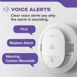 Kidde Hardwired Smoke & CO Detector with Voice Alerts