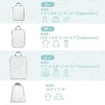 Compression Packing Cubes Set for Travel - 5 Pack