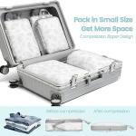 Compression Packing Cubes Set for Travel - 5 Pack
