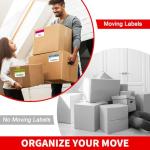 Color-Coded Moving Labels for Easy Packing, 600 Pcs