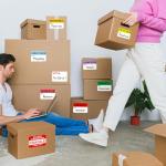 Color-Coded Moving Labels for Easy Packing, 600 Pcs