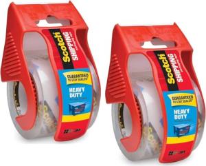 Scotch Heavy Duty Clear Packaging Tape, 2 Count