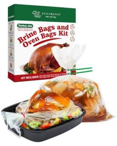 Turkey Brine and Cooking Bags Set, BPA Free