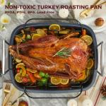 Extra Large Nonstick Turkey Roasting Pan with Rack