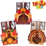Thanksgiving Utensil Holders Set for Fall Decor