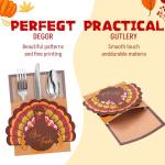 Thanksgiving Utensil Holders Set for Fall Decor