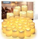 SHYMERY 24-Pack Flameless LED Votive Candles
