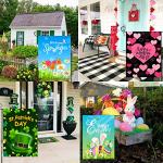 Seasonal Double-Sided Garden Flag Set of 12
