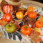 Thanksgiving Mini Pumpkins and Fall Decor Set