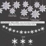 Winter Wonderland Snowflake Decorations – 24PC Set