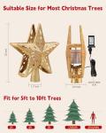 LED Snowflake Projector Christmas Star Tree Topper