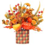 12" Pumpkin Berry Maple Tree Fall Decor