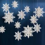 Winter Wonderland Snowflake Decorations – 24PC Set