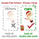 82PCS Christmas Snowflake Window Clings Decorations