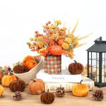 12" Pumpkin Berry Maple Tree Fall Decor