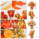 12" Pumpkin Berry Maple Tree Fall Decor