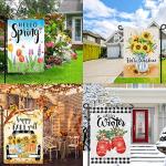 Set of 12 Double-Sided Seasonal Garden Flags