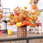 12" Pumpkin Berry Maple Tree Fall Decor