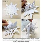 Winter Wonderland Snowflake Decorations – 24PC Set