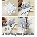 Winter Wonderland Snowflake Decorations – 24PC Set