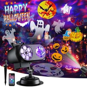 Brighter 2025 Halloween Projector Lights with 8 Patterns
