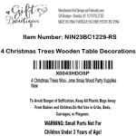 Wooden Christmas Tree Table Decor - 4 Sizes
