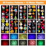 Brighter 2025 Halloween Projector Lights with 8 Patterns