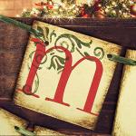 Vintage Merry Christmas Banner for Home Decor