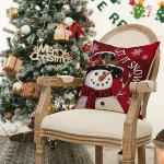 Merry Christmas Let It Snow Red Pillow Covers