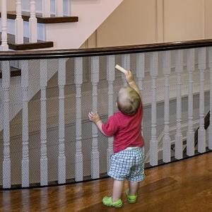 No-Drill Baby Gate Net for Stairs & Banisters