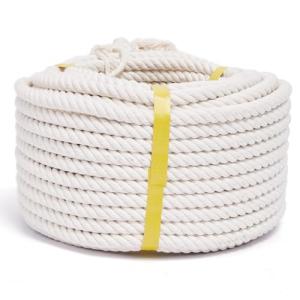 Natural Cotton Twisted Rope Cord - 50 Feet