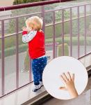 Durable Child Safety Net for Stairs and Rails