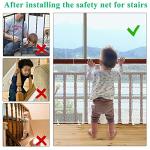 Durable Child Safety Net for Stairs and Rails