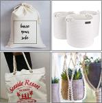 Natural Cotton Twisted Rope Cord - 50 Feet