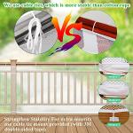 Durable Child Safety Net for Stairs and Rails