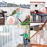 Durable Child Safety Net for Stairs and Rails