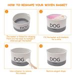 Round Woven Rope Dog Toy Storage Basket