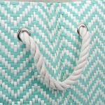 Chevron Woven Storage Bin for Laundry and Toys