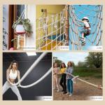 Natural White Cotton Rope 1/2 inch × 50 ft