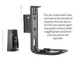 Adjustable Wall Mount Bracket for Sonos Speakers