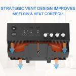 Slim Wall Mount for Sonos Amp - Black Steel