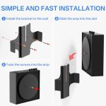 Slim Wall Mount for Sonos Amp - Black Steel