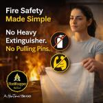 HerTime2 Fire Blankets - Reusable, Flame-Resistant 2-Pack