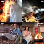 Hero Emergency Fire Blanket - 4 Pack for Home