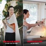 Hero Emergency Fire Blanket - 4 Pack for Home