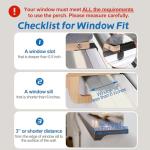 Zakkart Cat Perch for Window Sill with Bolster - Orthopedic Hammock Design with Premium Hardwood & Robust Metal Frame - Cat Window Seat for Large Cats and Kittens - Natural Color Wood with Gray Bed