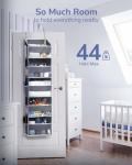 Over-Door Organizer with 5 Pockets and Clear Window