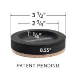 Felt Furniture Sliders for Hardwood Floors X-PROTECTOR 16 PCS 3 ½” - Furniture Slider with Unique Design - Heavy-Duty Furniture Movers for Hard Surfaces - Felt Sliders - Move Your Furniture Easily!